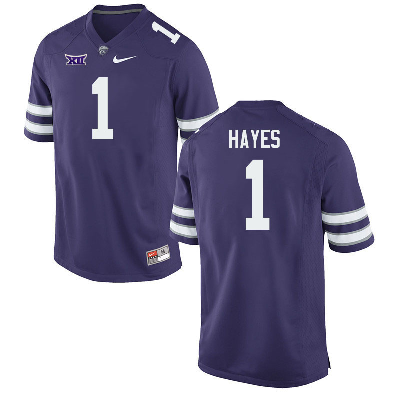 #1 Josh Hayes Kansas State Wildcats Fotball Jerseys Stitched Sale-Purple